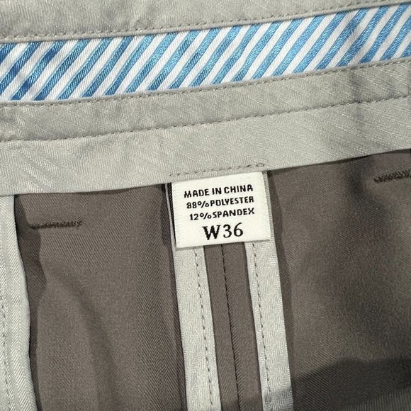 FootJoy Performance Stretch Golf Shorts 36x9 Mens Grey Chino Active Flat Front - Picture 3 of 8